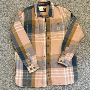 Carhartt Plaid Flannel Shirt Jacket